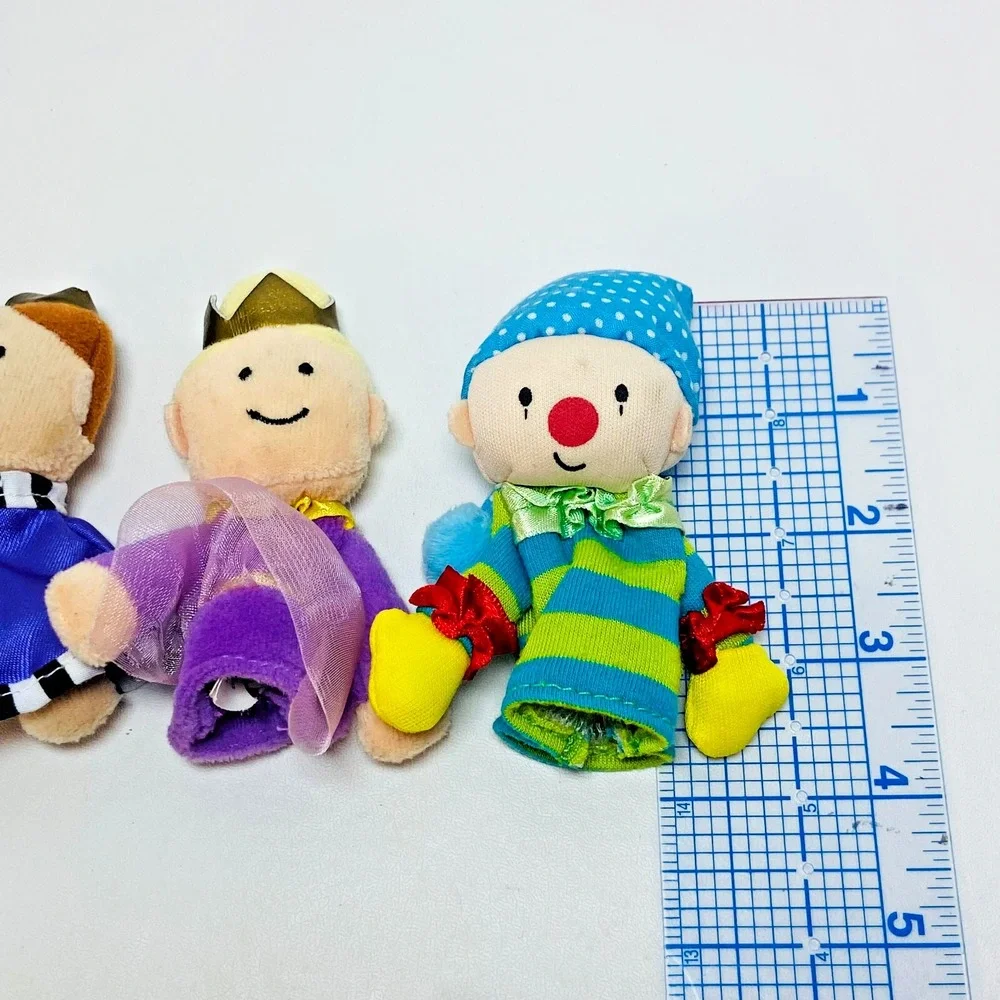Lot 6 Vintage Manhattan Toy Finger Follies Finger Puppets King Queen Jester Rare
